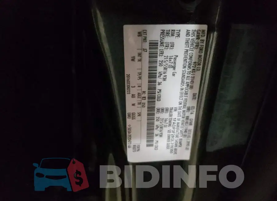 1FADP3F28GL316350 Photo# 10