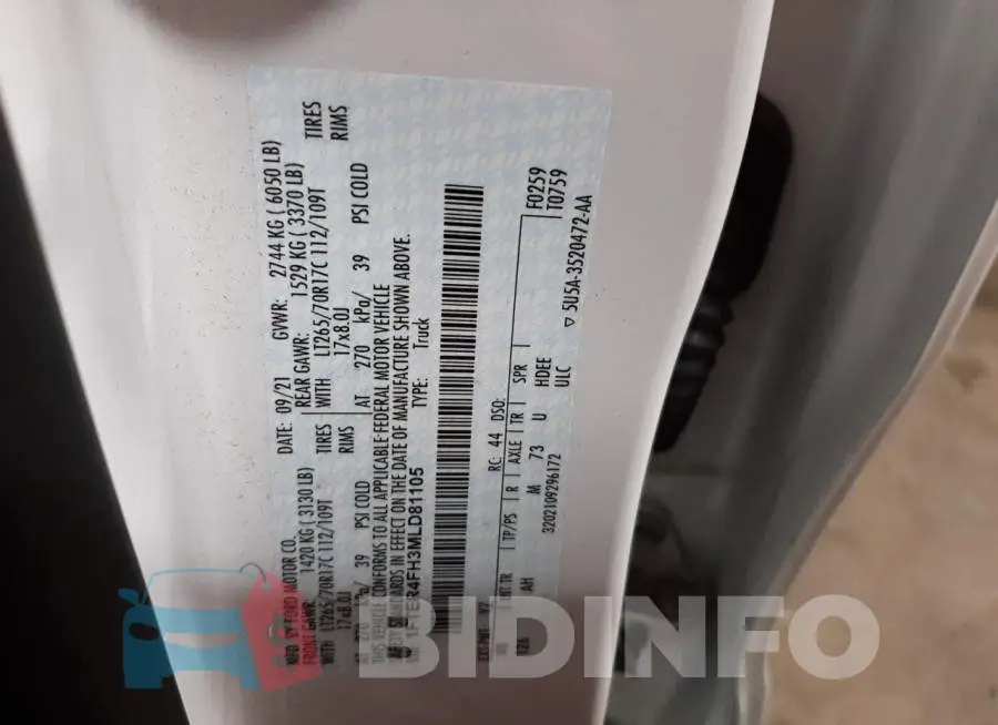 1FTER4FH3MLD81105 Photo# 10