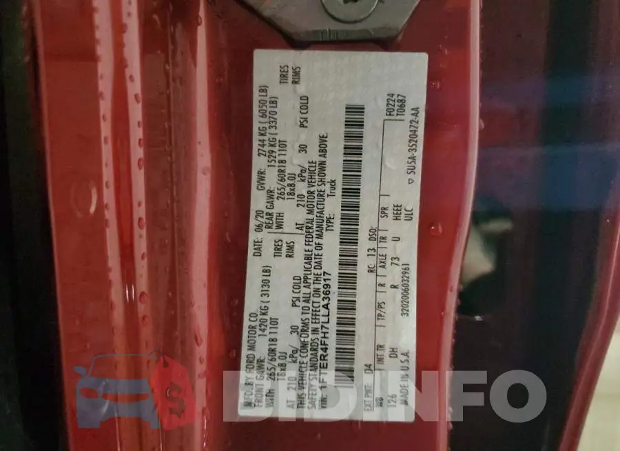 1FTER4FH7LLA36917 Photo# 10