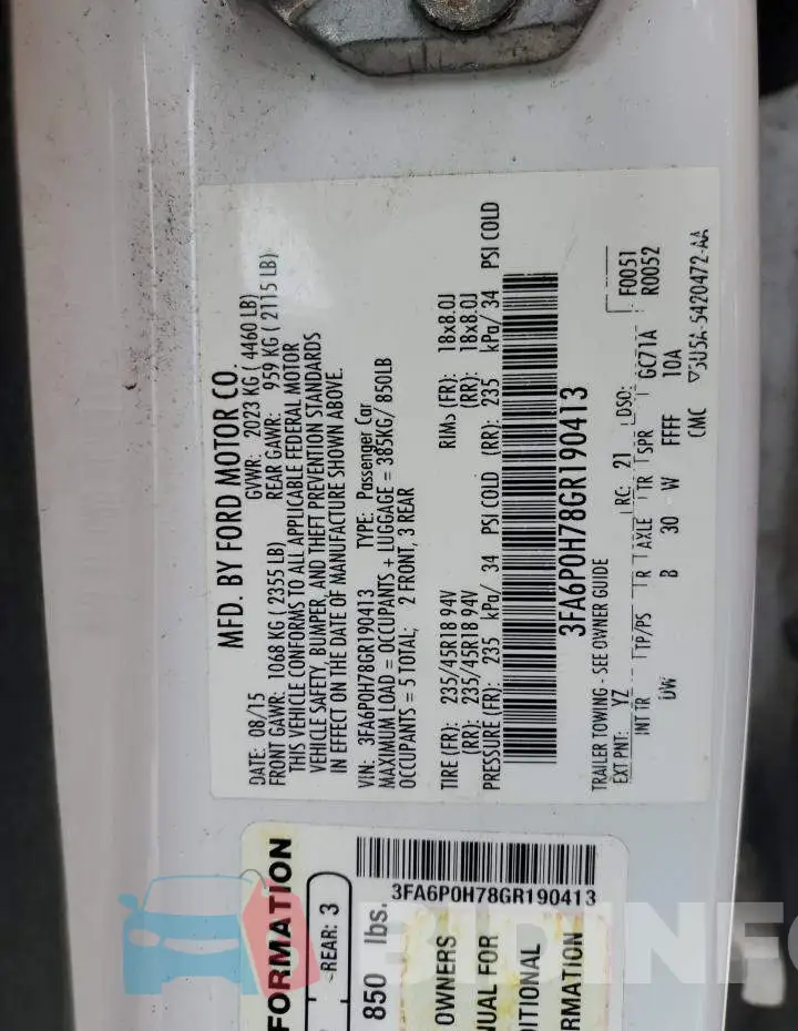 3FA6P0H78GR190413 Photo# 10