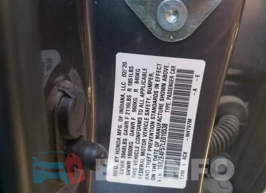 19XZE4F57LE010538 Photo# 10