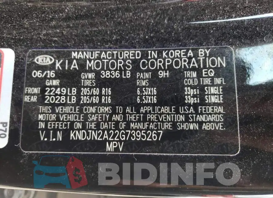 KNDJN2A22G7395267 Photo# 10