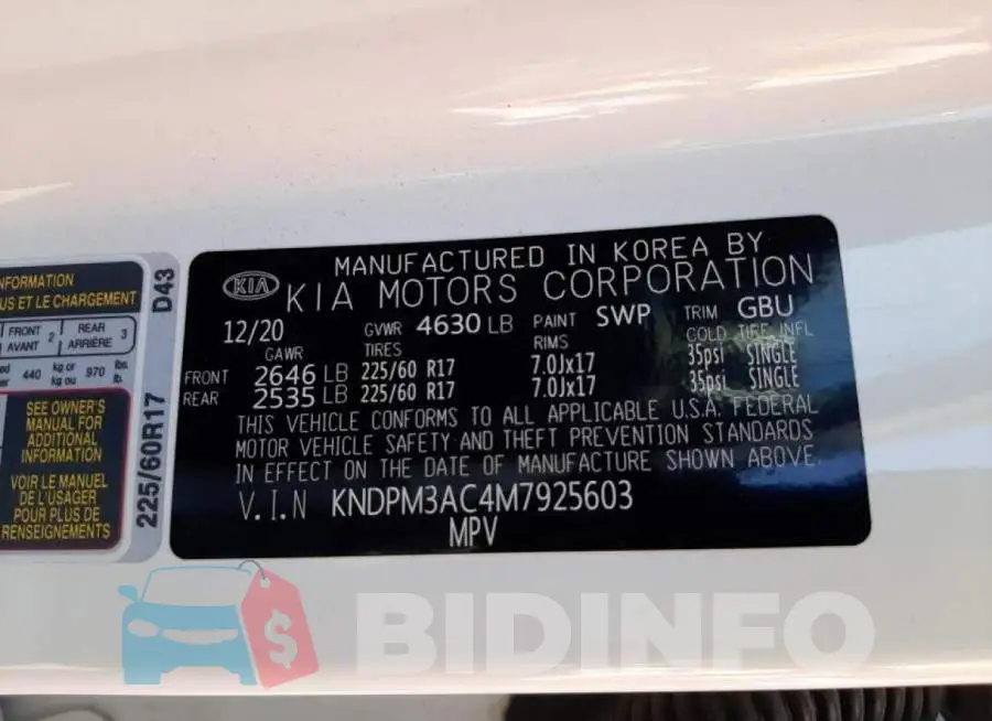 KNDPM3AC4M7925603 Photo# 10