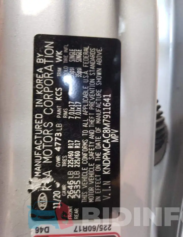 KNDPMCAC8M7911641 Photo# 10