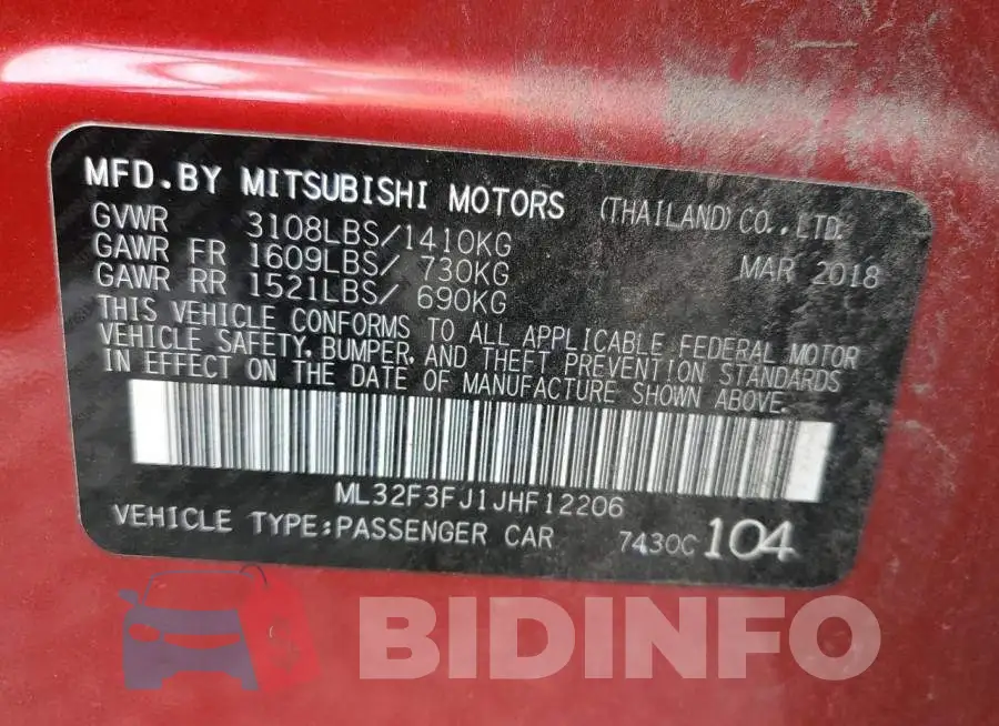 ML32F3FJ1JHF12206 Photo# 10