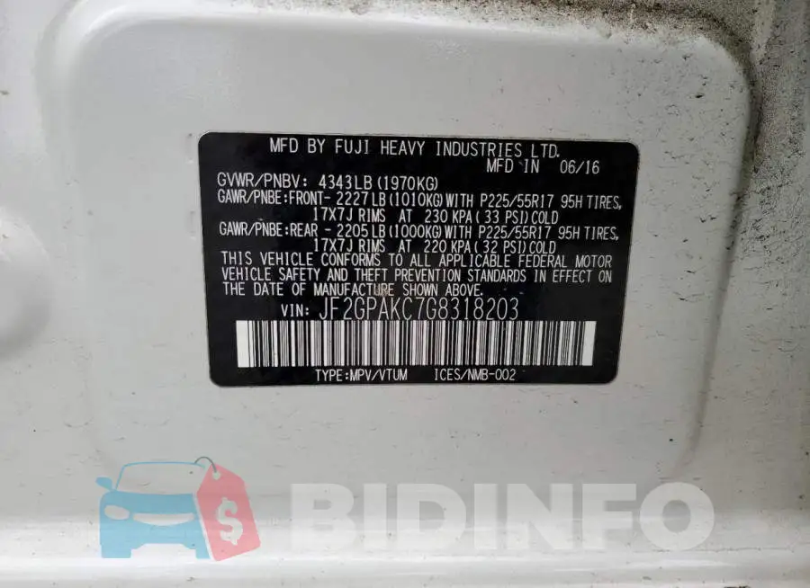 JF2GPAKC7G8318203 Photo# 10