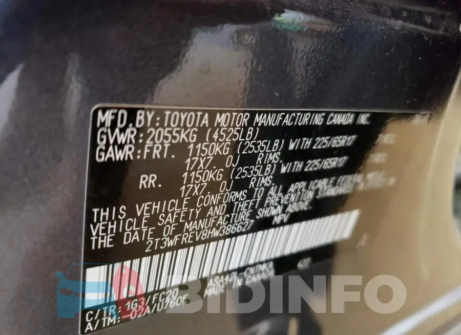 2T3WFREV8HW386627 Photo# 10