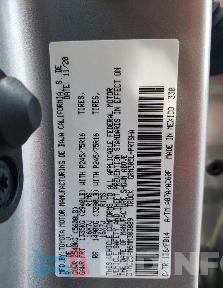 3TMCZ5AN6MM383889 Photo# 10