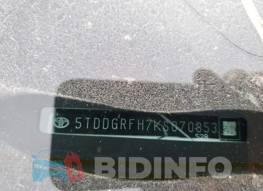 5TDDGRFH7KS070853 Photo# 10