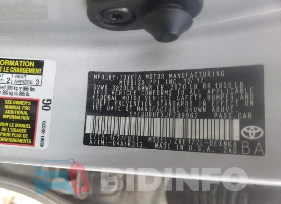 5YFBURHEXJP789962 Photo# 10