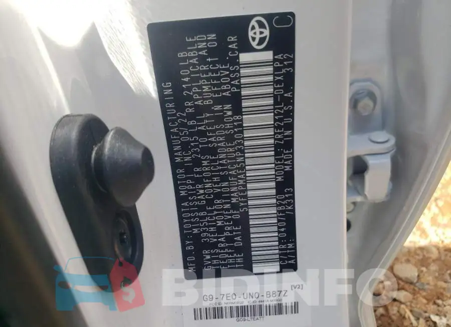 5YFEPMAE5NP330118 Photo# 10