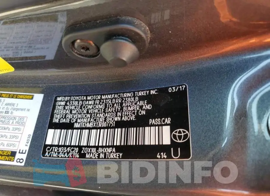 NMTKHMBX1JR007751 Photo# 10