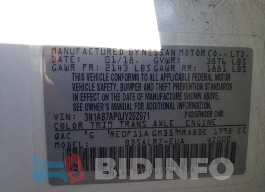 3N1AB7AP0JY262971 Photo# 10
