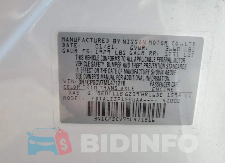 3N1CP5CV7ML471216 Photo# 10