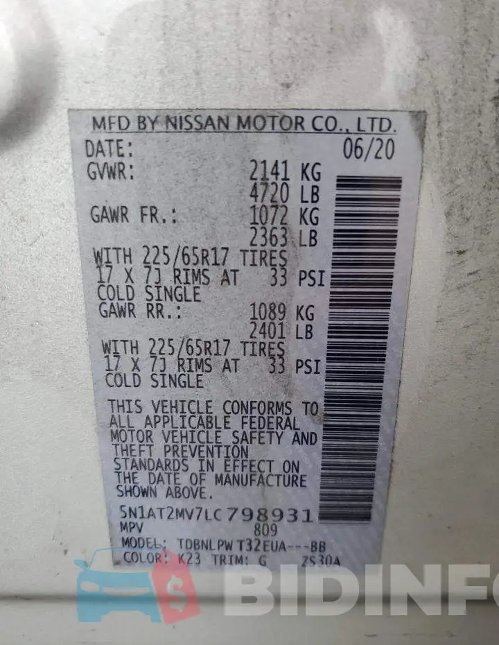 5N1AT2MV7LC798931 Photo# 10