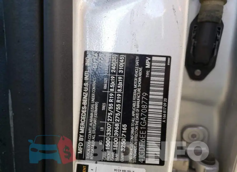 4JGDF6EE1GA708779 Photo# 10