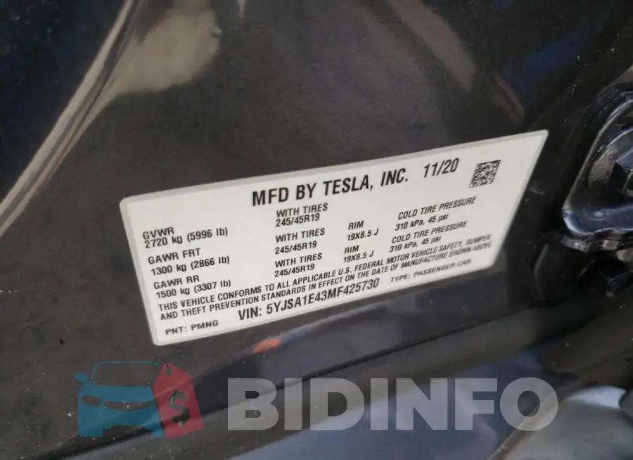 5YJSA1E43MF425730 Photo# 10