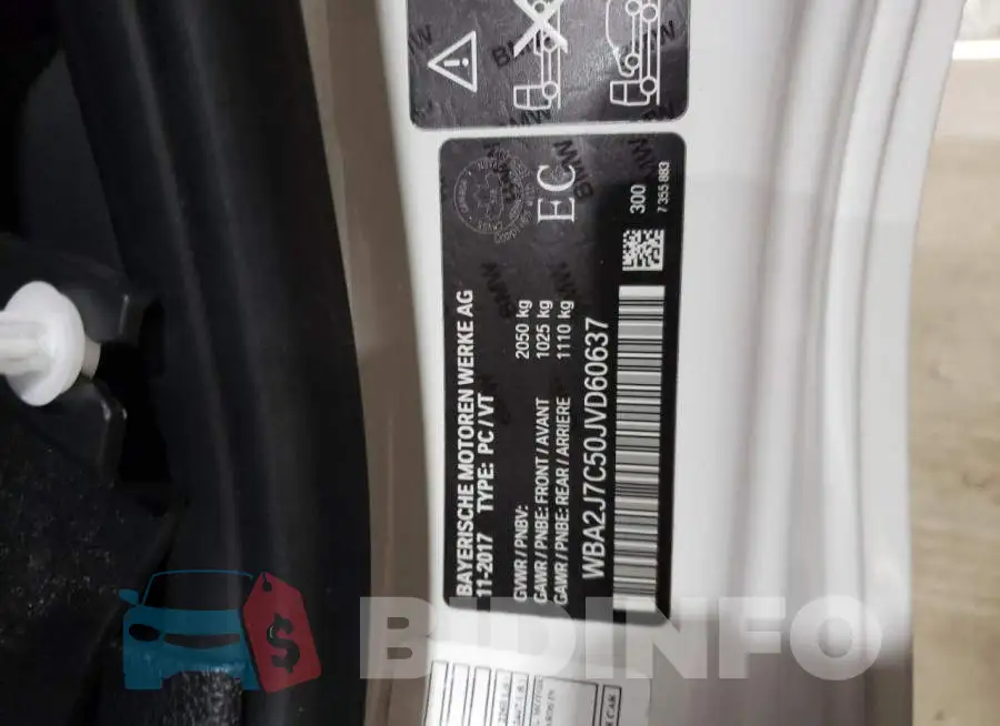 WBA2J7C50JVD60637 Photo# 10