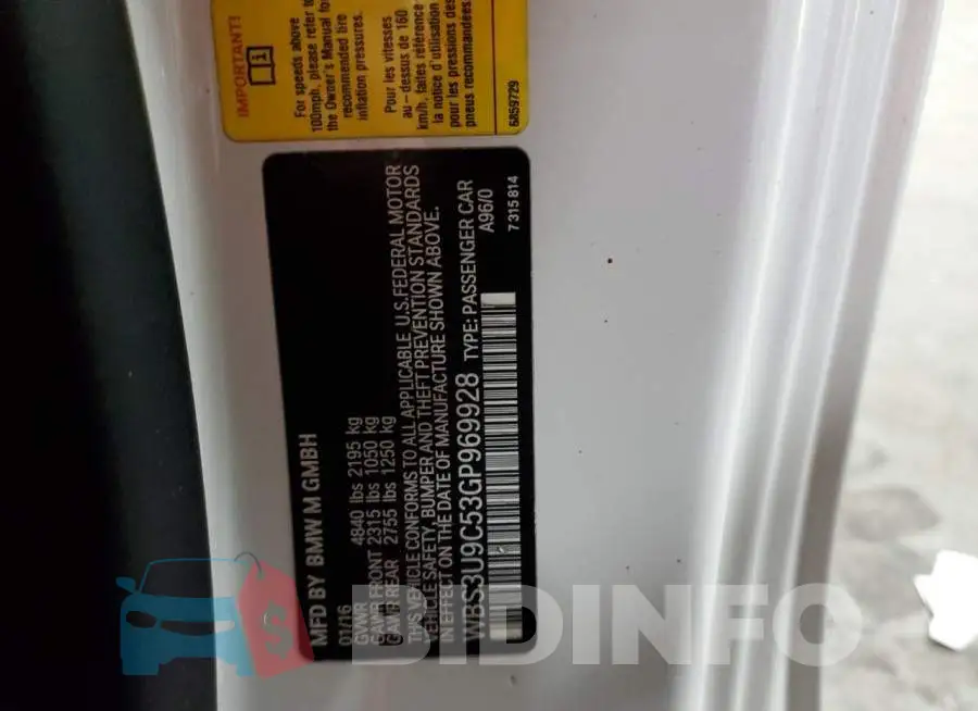 WBS3U9C53GP969928 Photo# 10