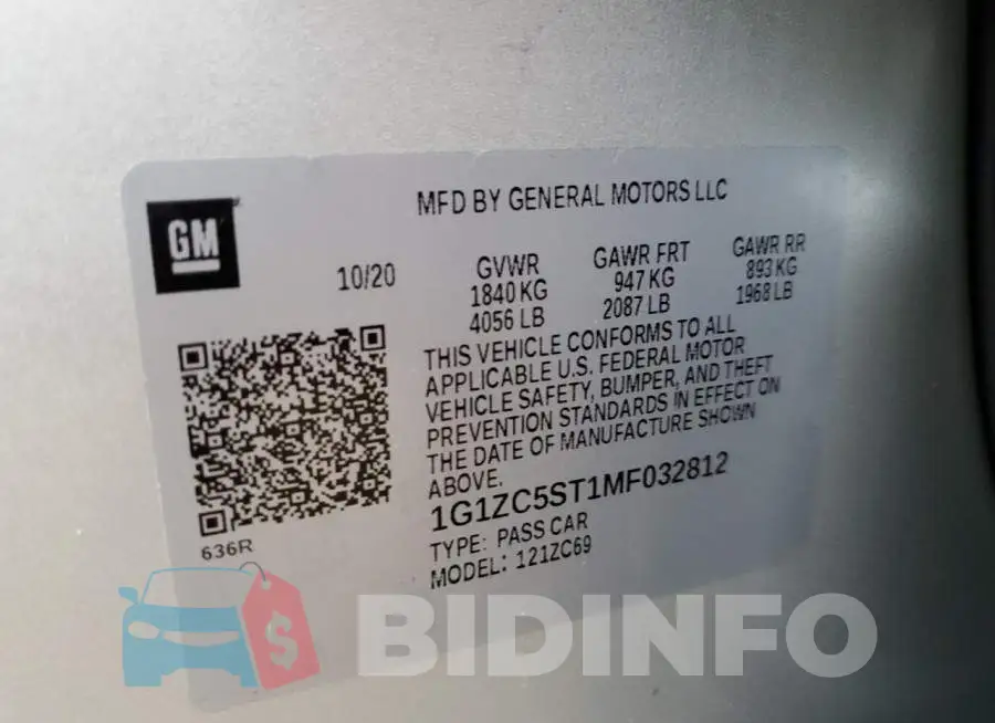 1G1ZC5ST1MF032812 Photo# 10