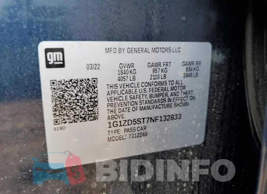 1G1ZD5ST7NF132833 Photo# 10
