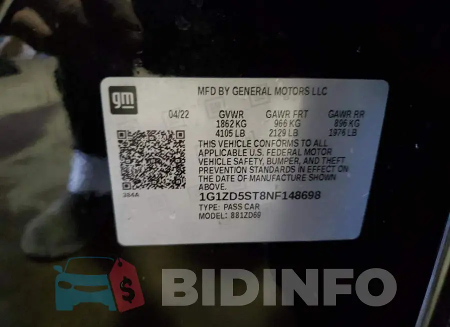 1G1ZD5ST8NF148698 Photo# 10