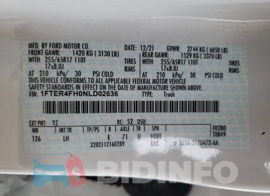 1FTER4FH0NLD02636 Photo# 10