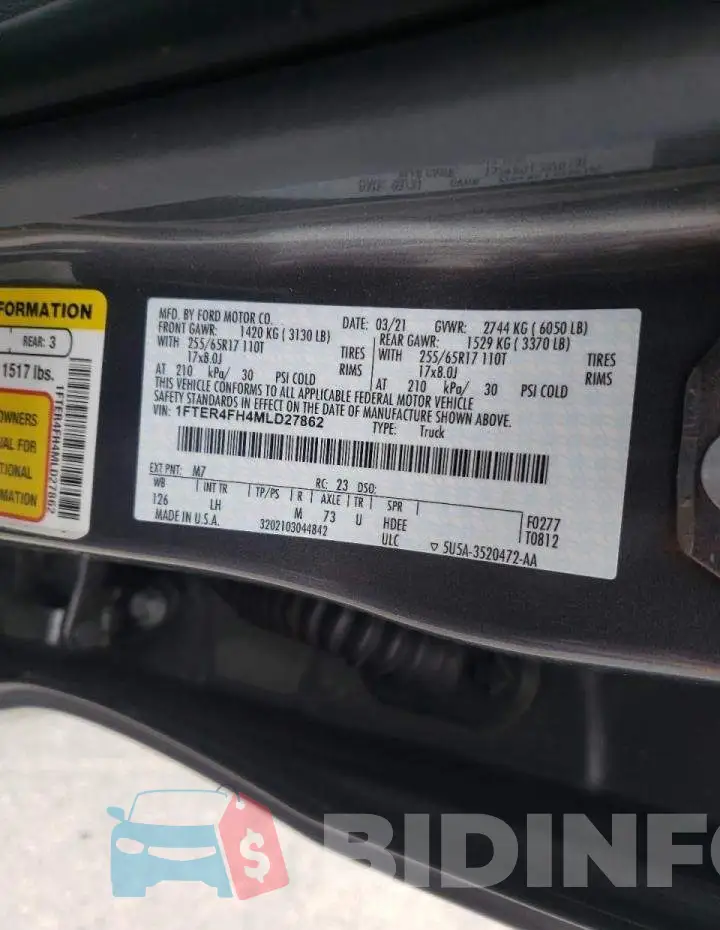 1FTER4FH4MLD27862 Photo# 10