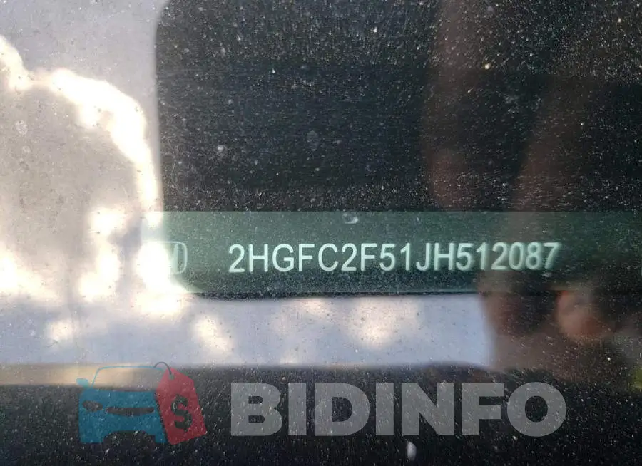2HGFC2F51JH512087 Photo# 10