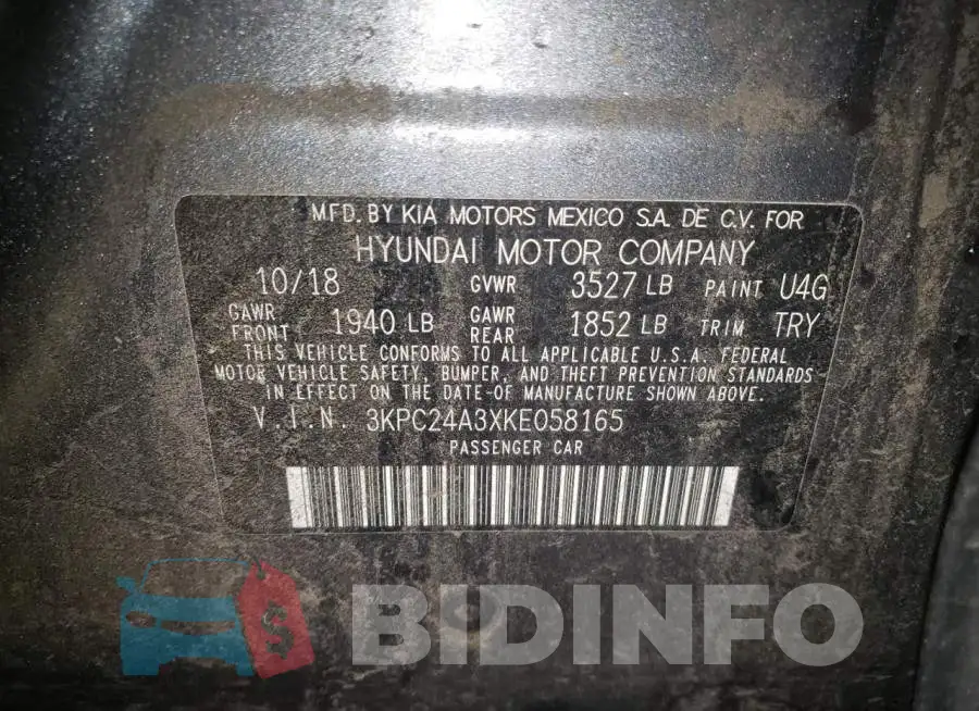 3KPC24A3XKE058165 Photo# 10