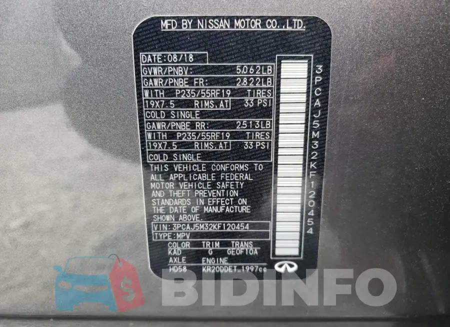 3PCAJ5M32KF120454 Photo# 10