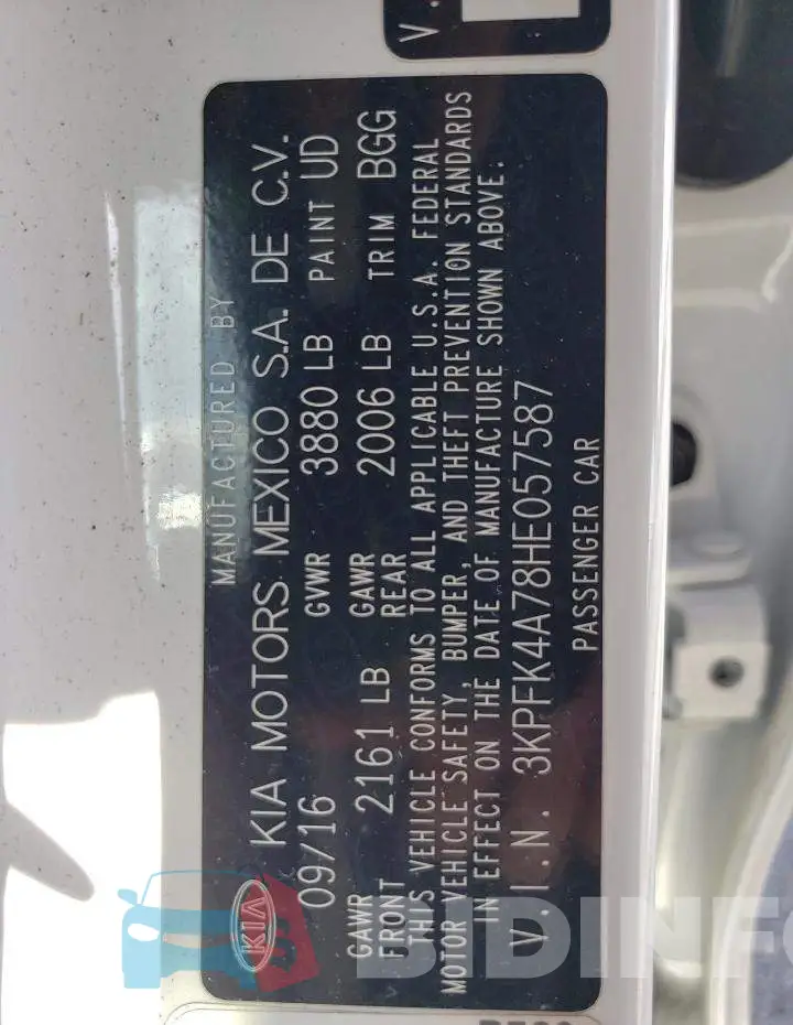 3KPFK4A78HE057587 Photo# 10