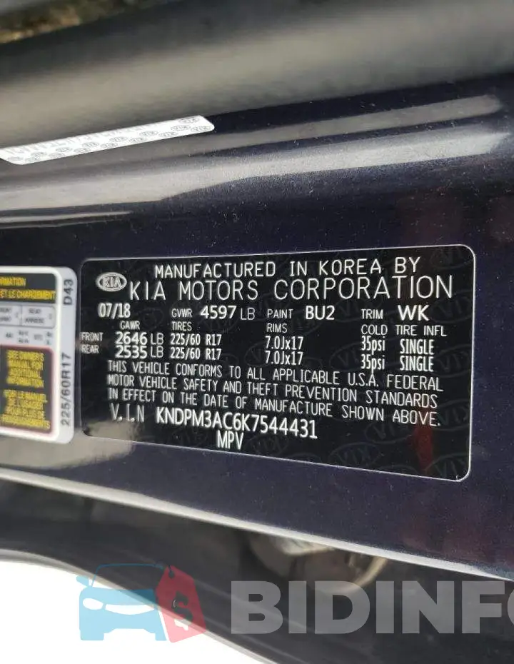 KNDPM3AC6K7544431 Photo# 10