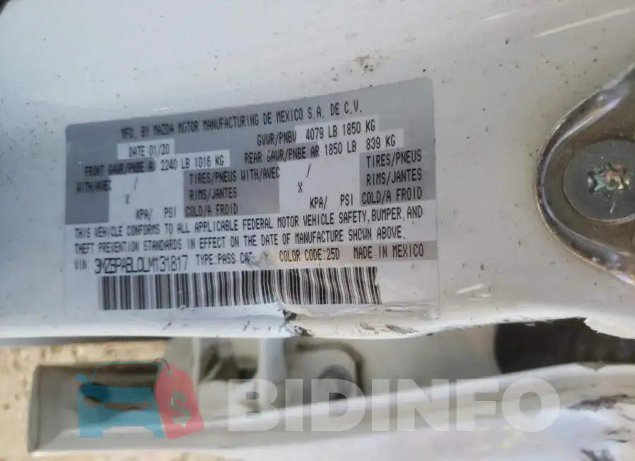 3MZBPABL0LM131817 Photo# 10