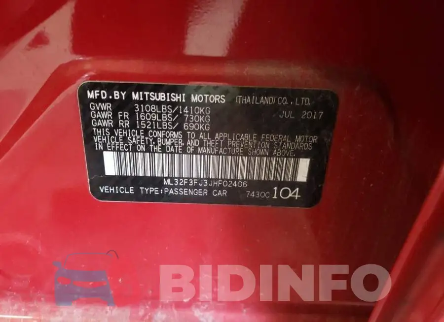 ML32F3FJ3JHF02406 Photo# 10