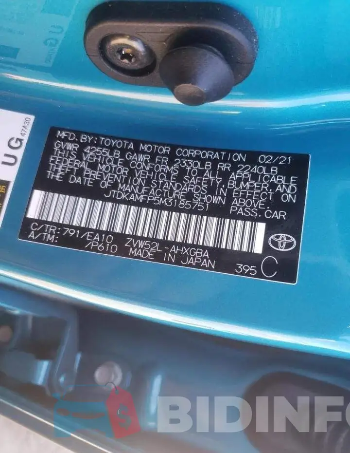 JTDKAMFP5M3185751 Photo# 10