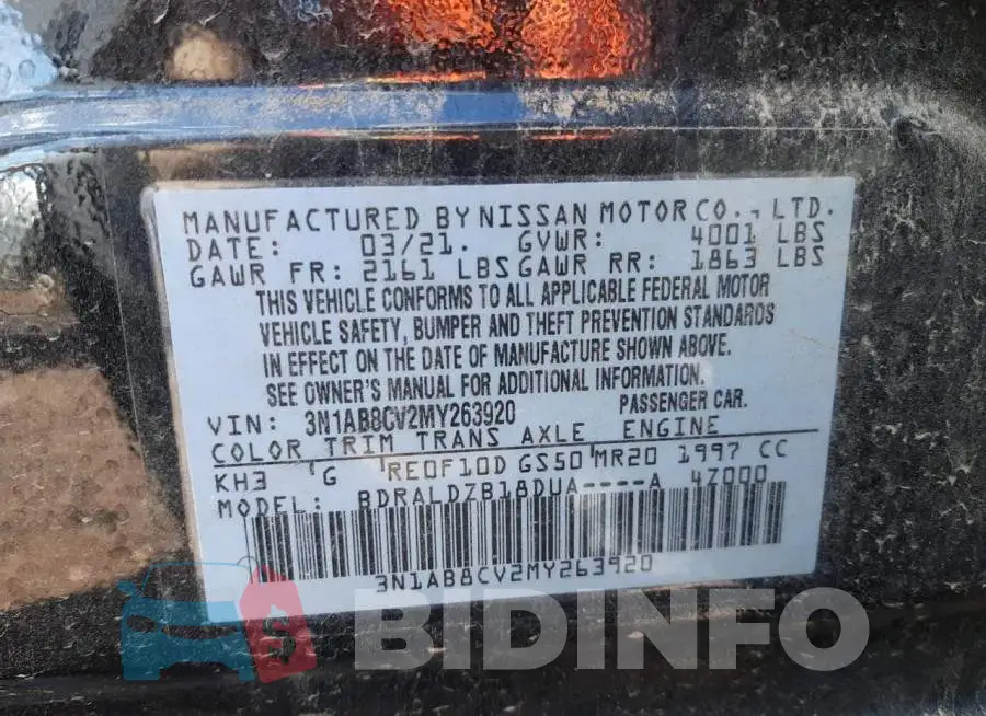 3N1AB8CV2MY263920 Photo# 10