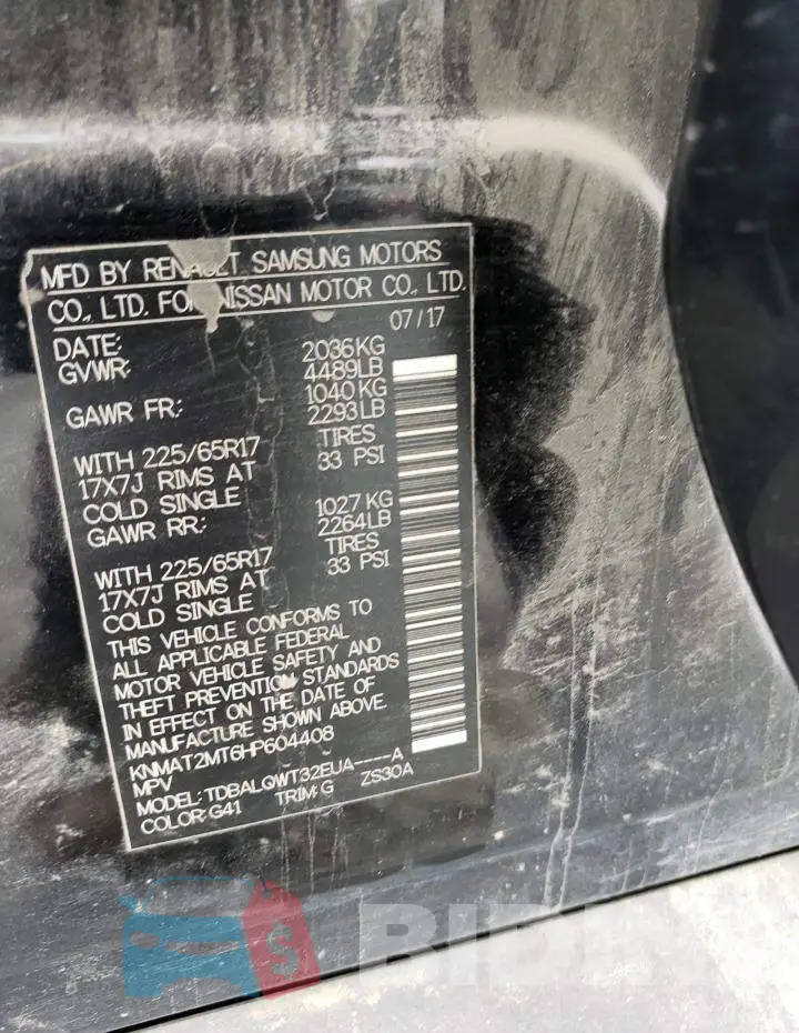 KNMAT2MT6HP604408 Photo# 10