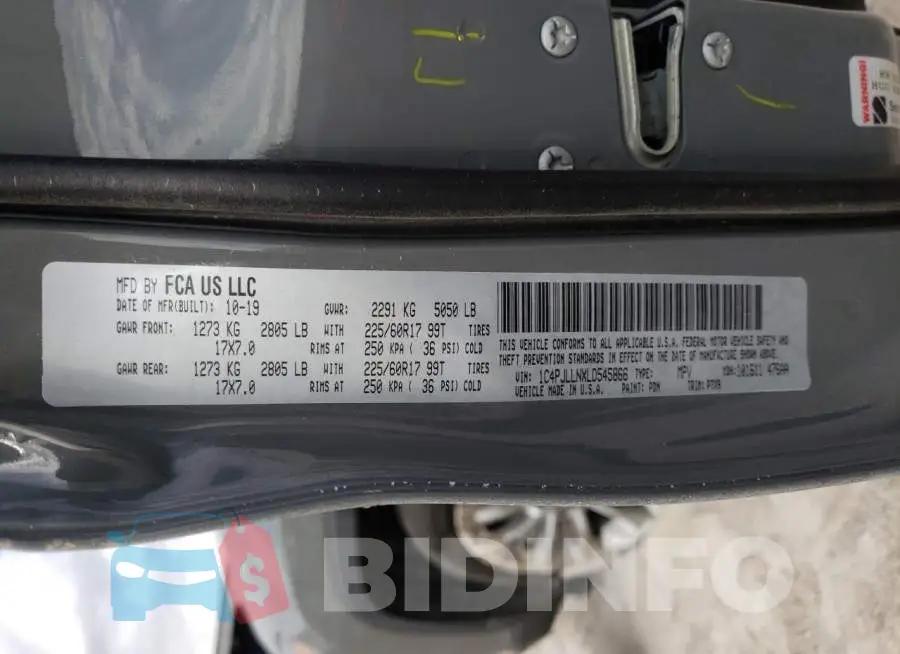 1C4PJLLNXLD545866 Photo# 10