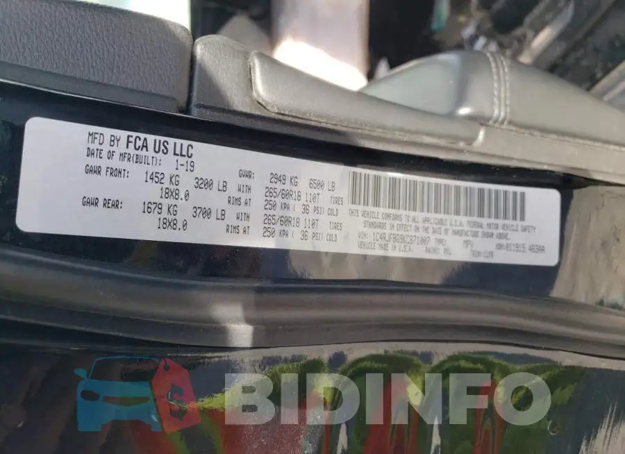 1C4RJFBG9KC671007 Photo# 10