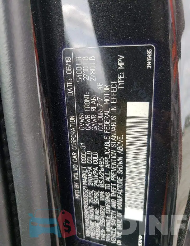 LYVA22RM2KB205521 Photo# 10