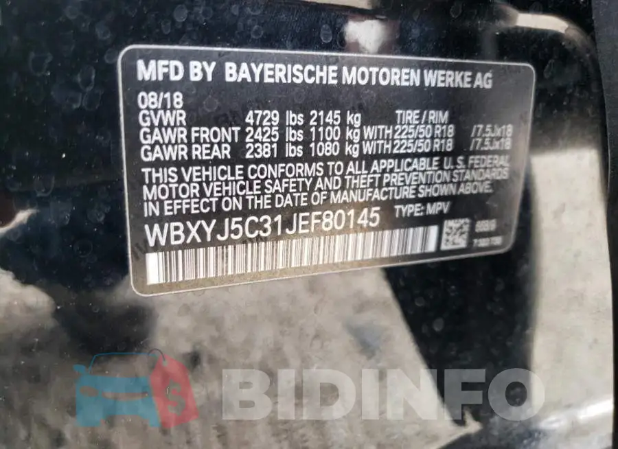 WBXYJ5C31JEF80145 Photo# 10