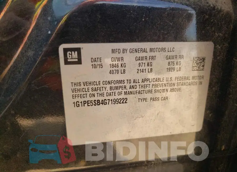1G1PE5SB4G7199222 Photo# 10