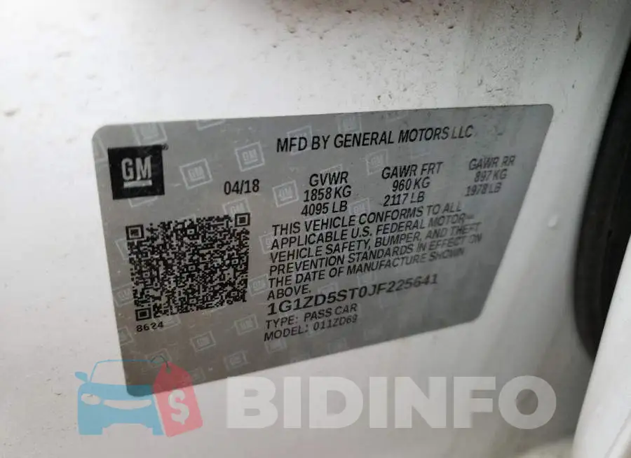 1G1ZD5ST0JF225641 Photo# 10