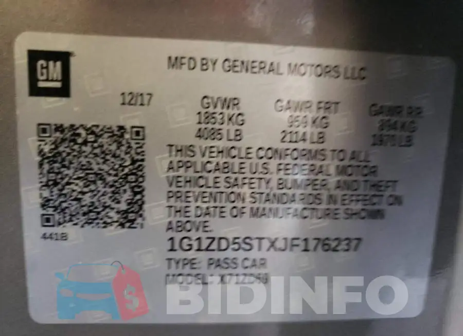 1G1ZD5STXJF176237 Photo# 10