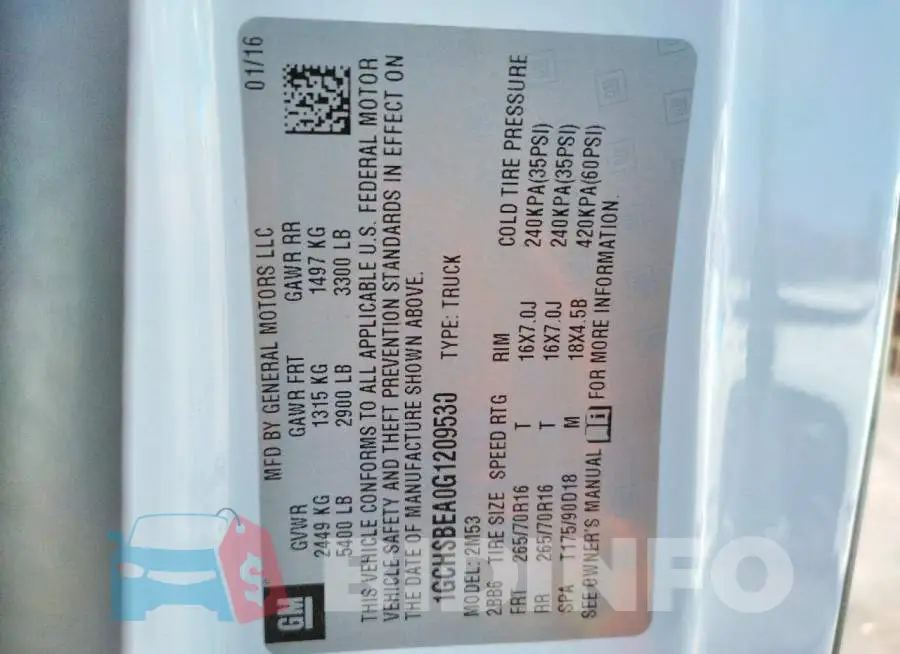 1GCHSBEA0G1209530 Photo# 10