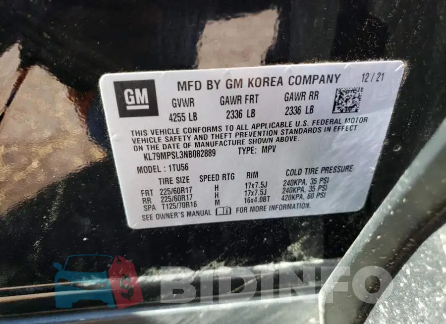 KL79MPSL3NB082889 Photo# 10