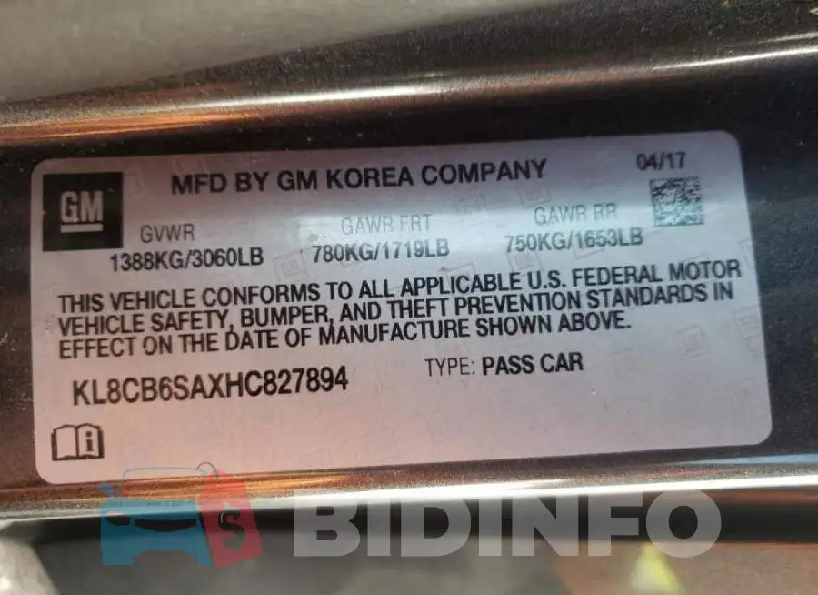 KL8CB6SAXHC827894 Photo# 10