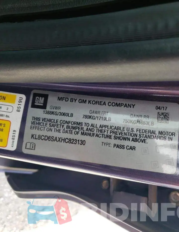 KL8CD6SAXHC823130 Photo# 10