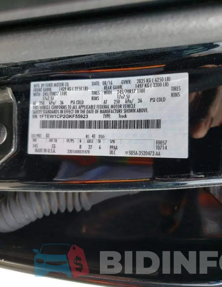 1FTEW1CP2GKF55923 Photo# 10